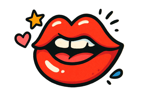 cartoon lips