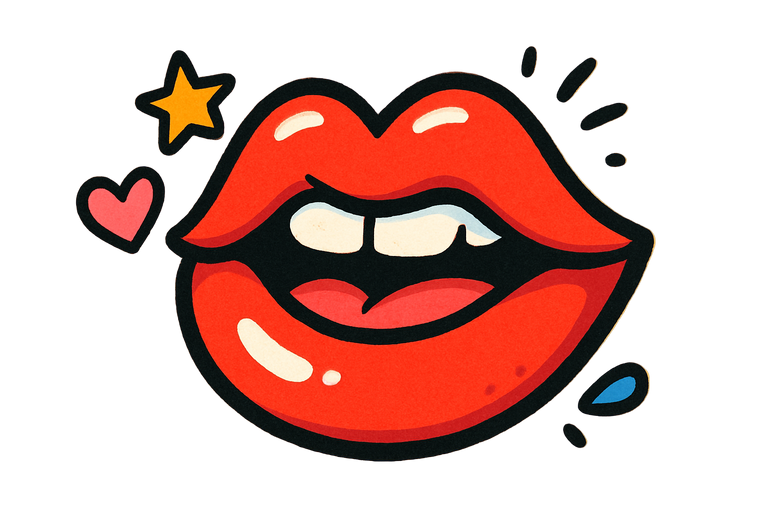 cartoon lips